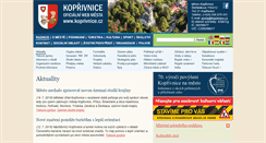 Desktop Screenshot of koprivnice.cz