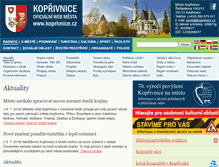 Tablet Screenshot of koprivnice.cz